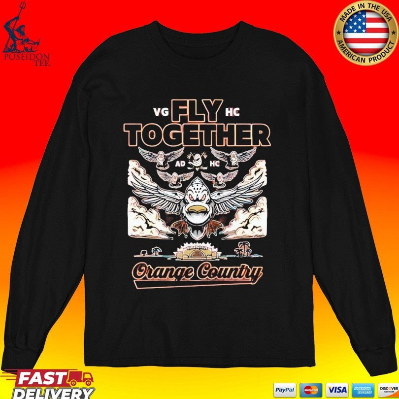 Anaheim Ducks Fly Together Formation Orange County 2026 T-shirt