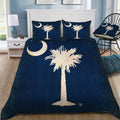 Rustic South Carolina State Flag Bedding Set (Duvet Cover & Pillow Shams)