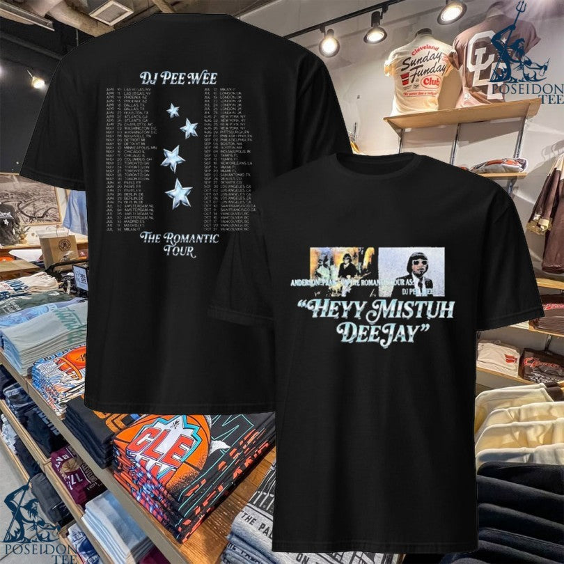 Anderson Paak Heyy Mistuh Deejay Dj Peewee The Romantic Tour T-shirt