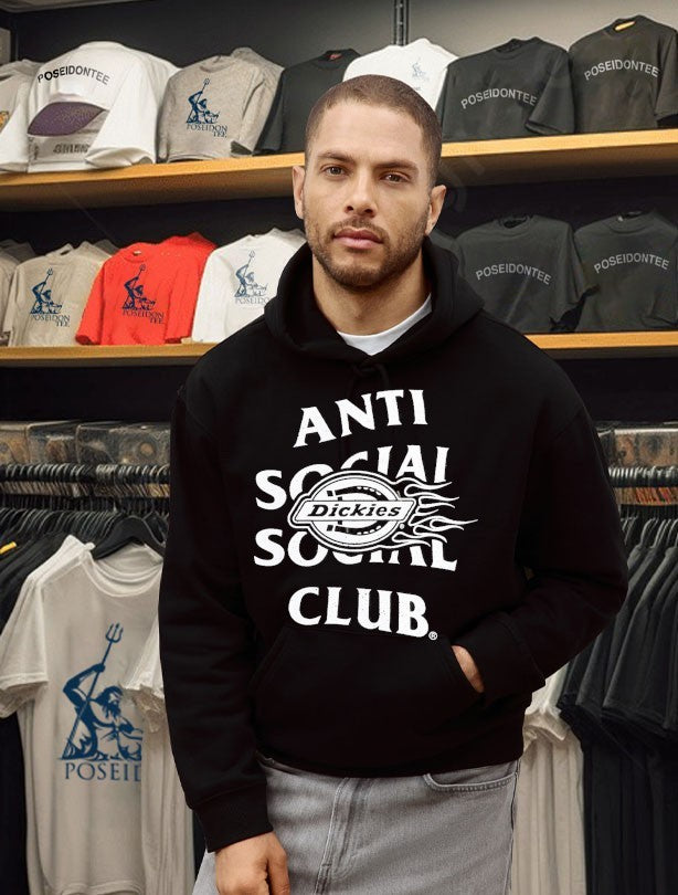 Anti Social Social Club Assc X Dickies Flame T-shirt