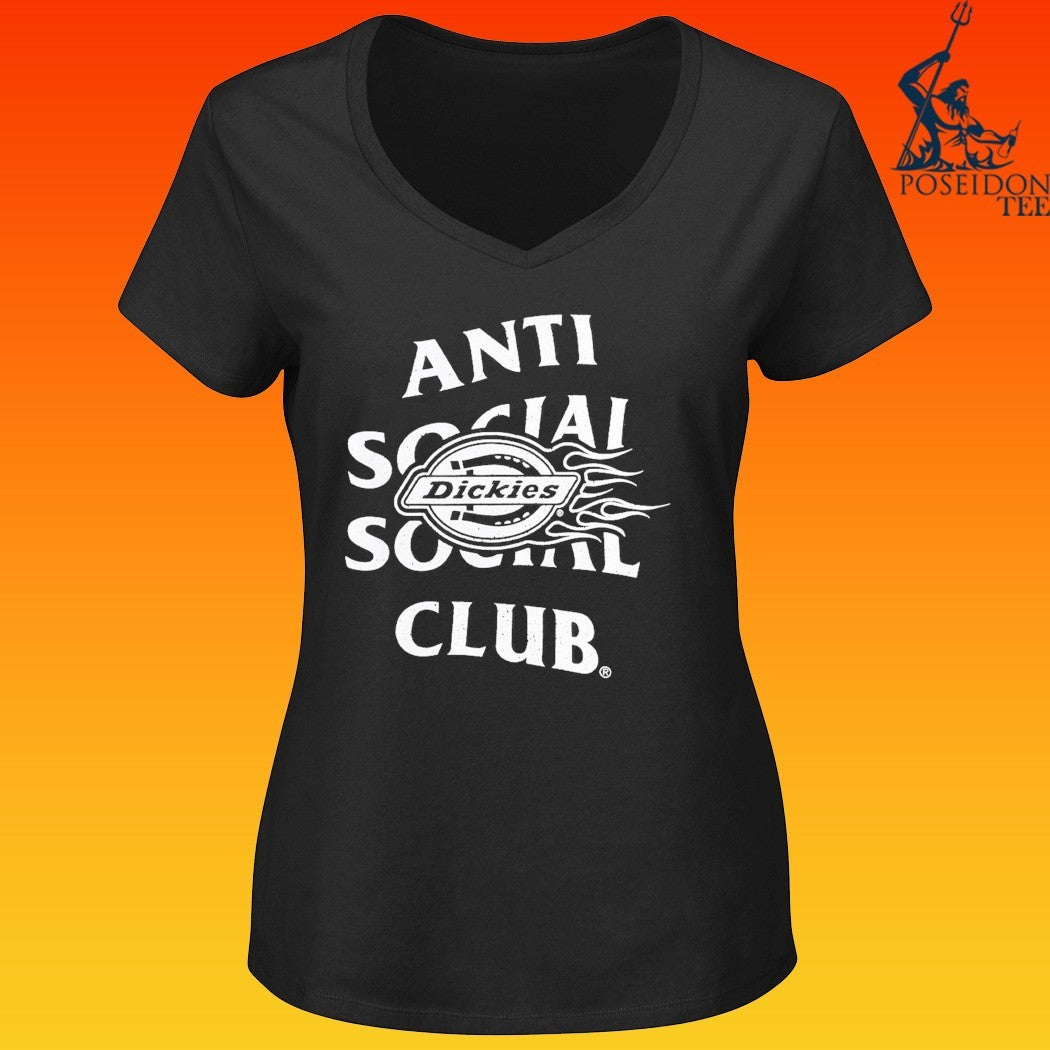 Anti Social Social Club Assc X Dickies Flame T-shirt