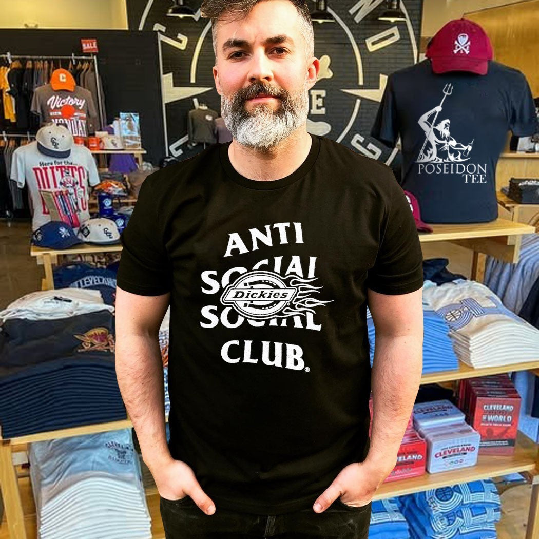 Anti Social Social Club Assc X Dickies Flame T-shirt