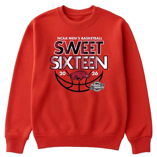 Arkansas Razorbacks 2026 Ncaa Men’s March Basketball Sweet Sixteen Shirt