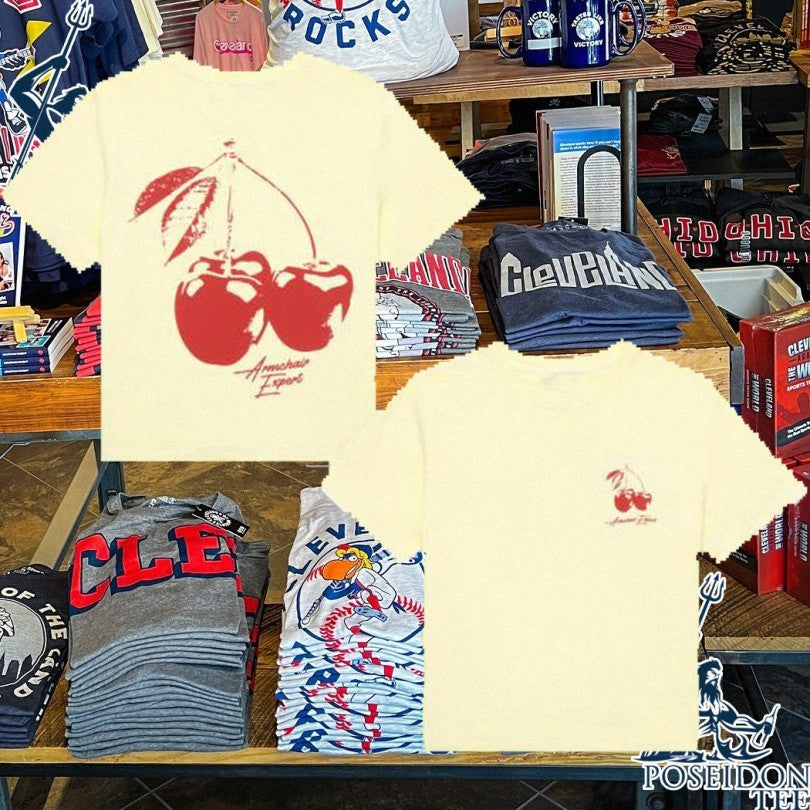 Armchair Expert Big Cherry Box Fit T-shirt