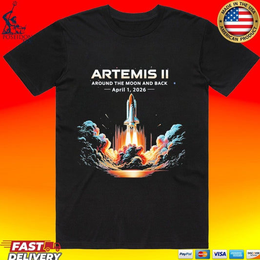 Artemis Ii Around The Moon And Back April 1, 2026 T-shirt