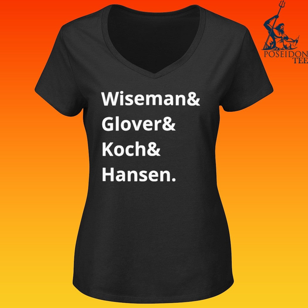 Artemis II Nasa Wiseman & Glover & Koch & Hansen Astronaut Names T-shirt