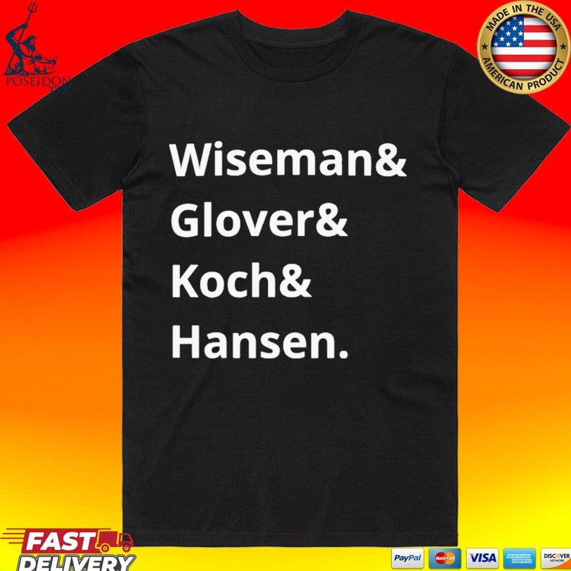 Artemis II Nasa Wiseman & Glover & Koch & Hansen Astronaut Names T-shirt