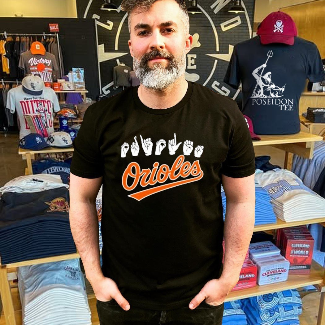 Asl Hand Sign Orioles T-shirt