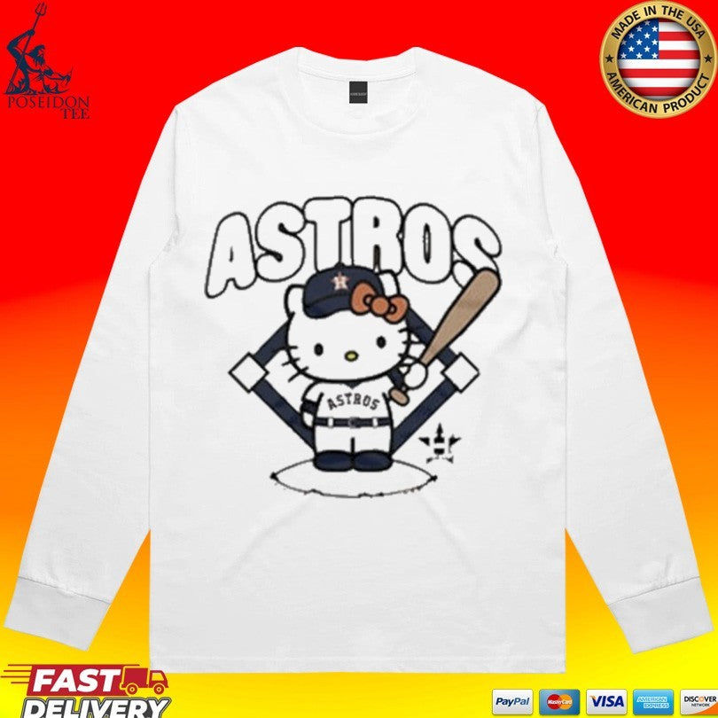 Astros Hello Kitty Baseball T-shirt