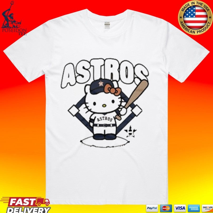 Astros Hello Kitty Baseball T-shirt