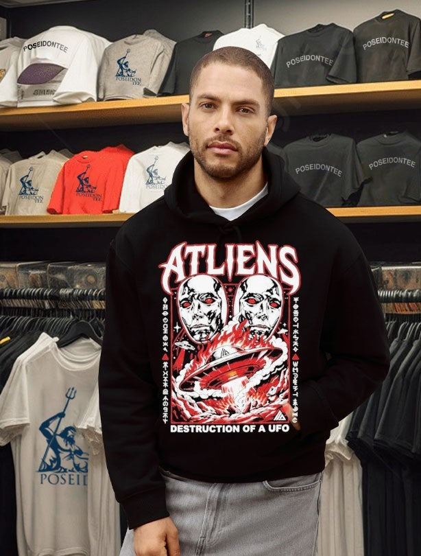 Atliens Destruction Of A Ufo T-shirt