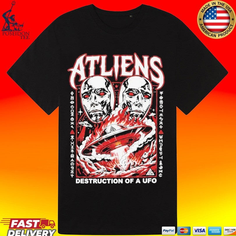 Atliens Destruction Of A Ufo T-shirt