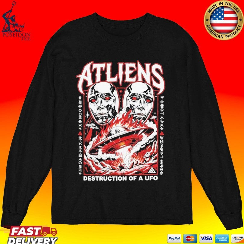 Atliens Destruction Of A Ufo T-shirt