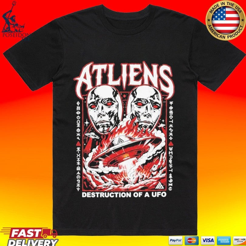 Atliens Destruction Of A Ufo T-shirt