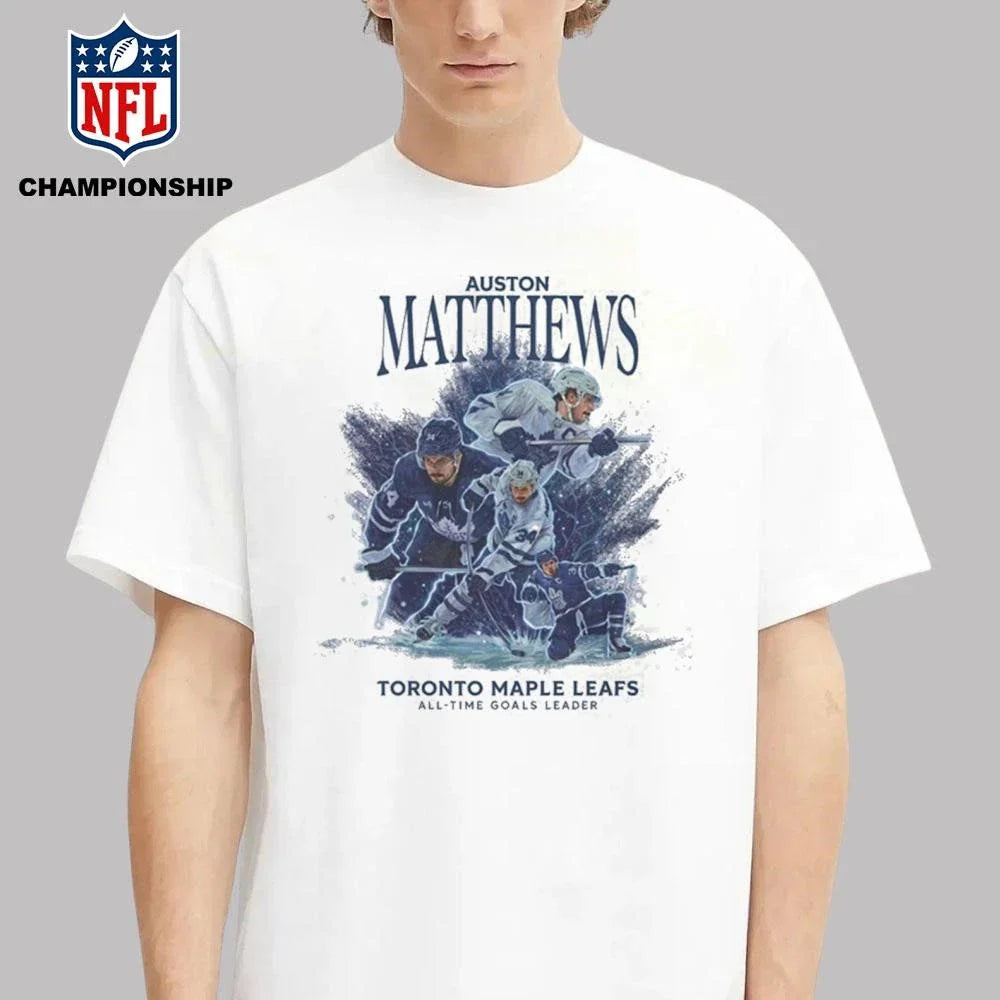 Auston Matthews 421 Career Goal All-Time Goals Leader Shirt