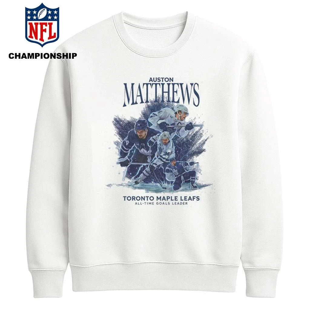 Auston Matthews 421 Career Goal All-Time Goals Leader Shirt