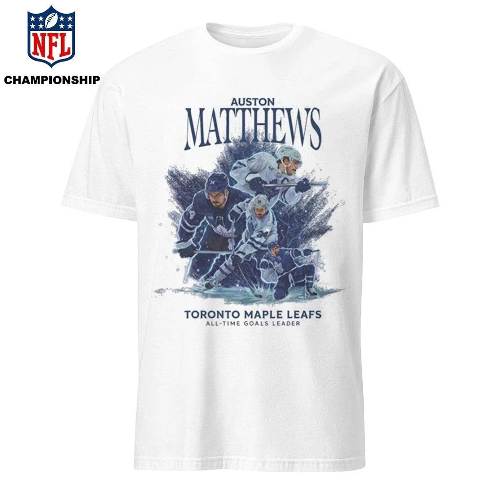 Auston Matthews Maple Leafs All Time Goals Leader Shirt