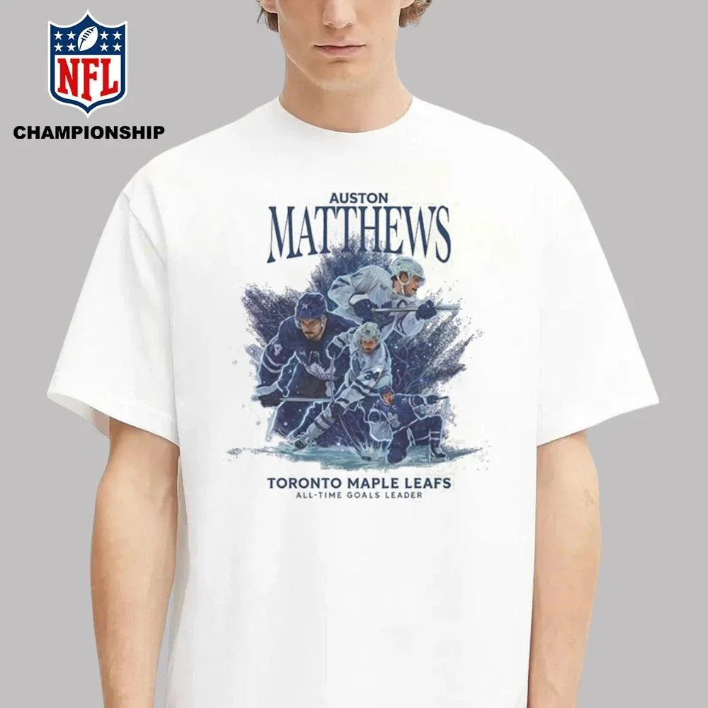 Auston Matthews Maple Leafs All Time Goals Leader Shirt