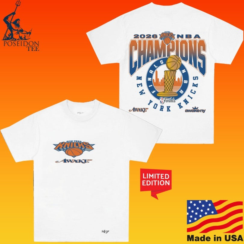 Awake Ny X ’47 X New York Knicks Nba Championship 2026 T-shirt