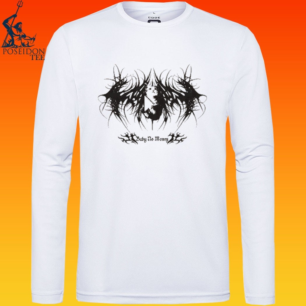 Baby No Money Cat Ringer T-shirt