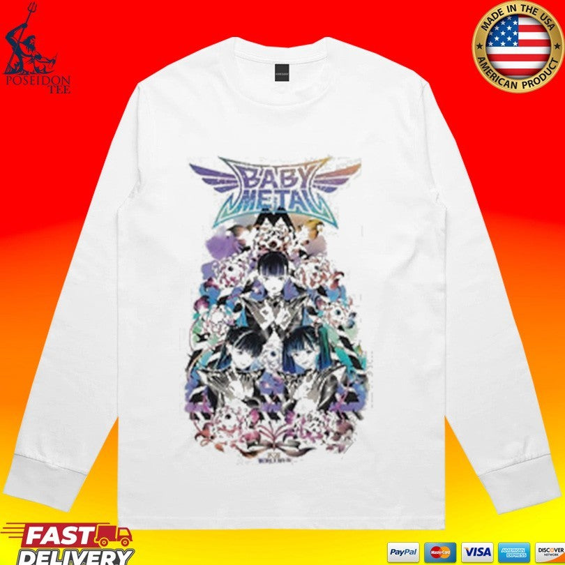 Babymetal World Tour 2026 Uk And Eu Art By Peach Momoko T-shirt