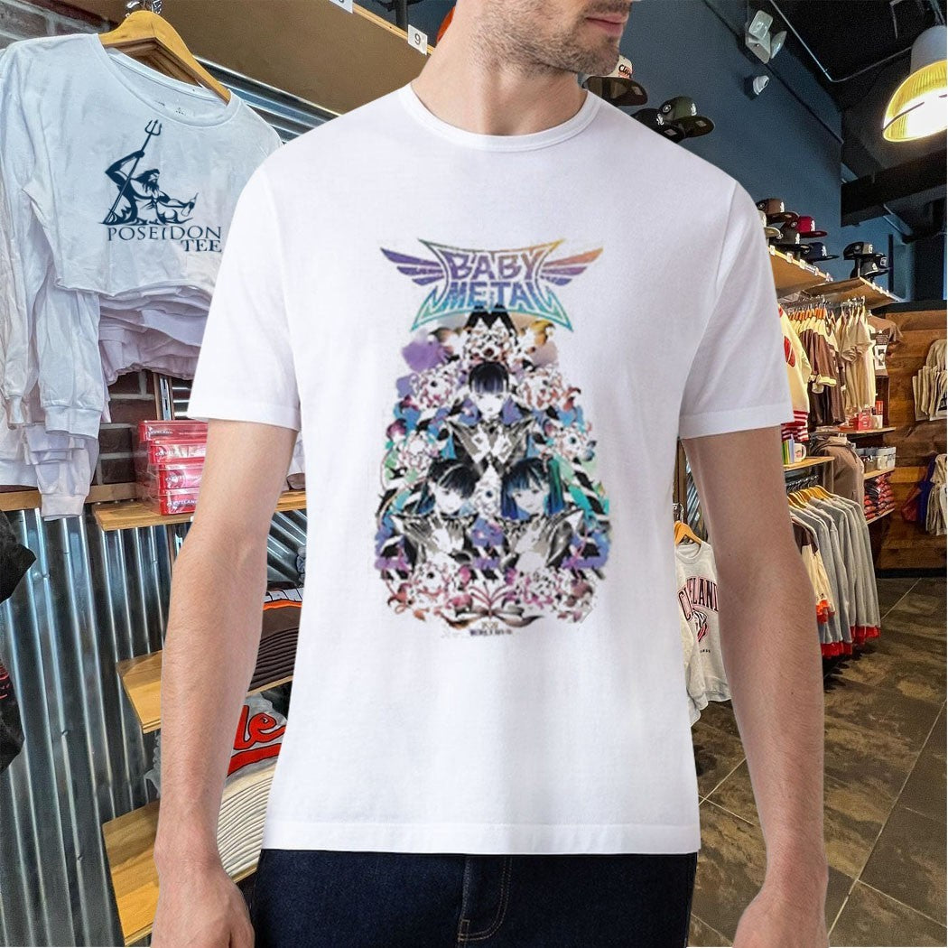 Babymetal World Tour 2026 Uk And Eu Art By Peach Momoko T-shirt