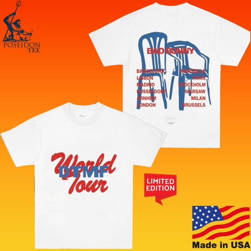 Bad Bunny Dtmf World Tour Chairs Cream T-shirt