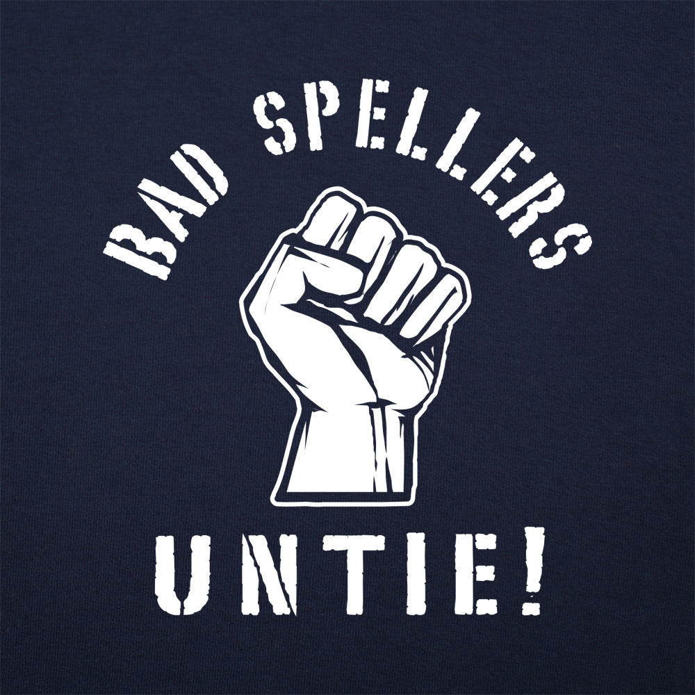 Bad Spellers Untie Raised Fist Protest Pun