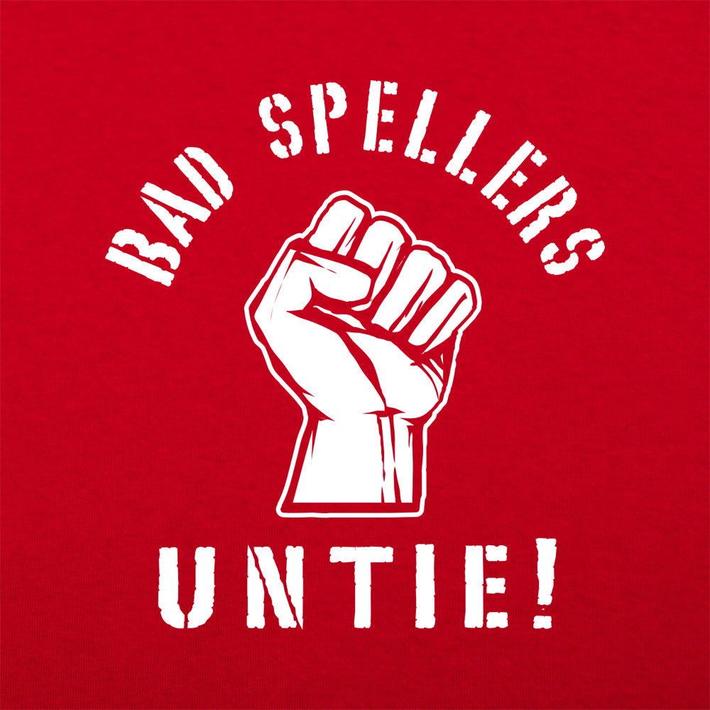 Bad Spellers Untie Raised Fist Protest Pun