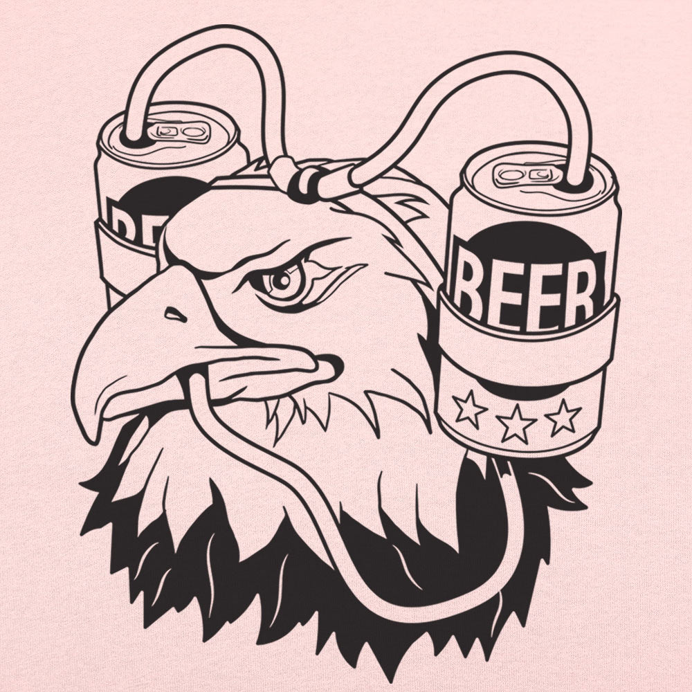Beer Eagle Bald Eagle Wearing a Beer Helmet