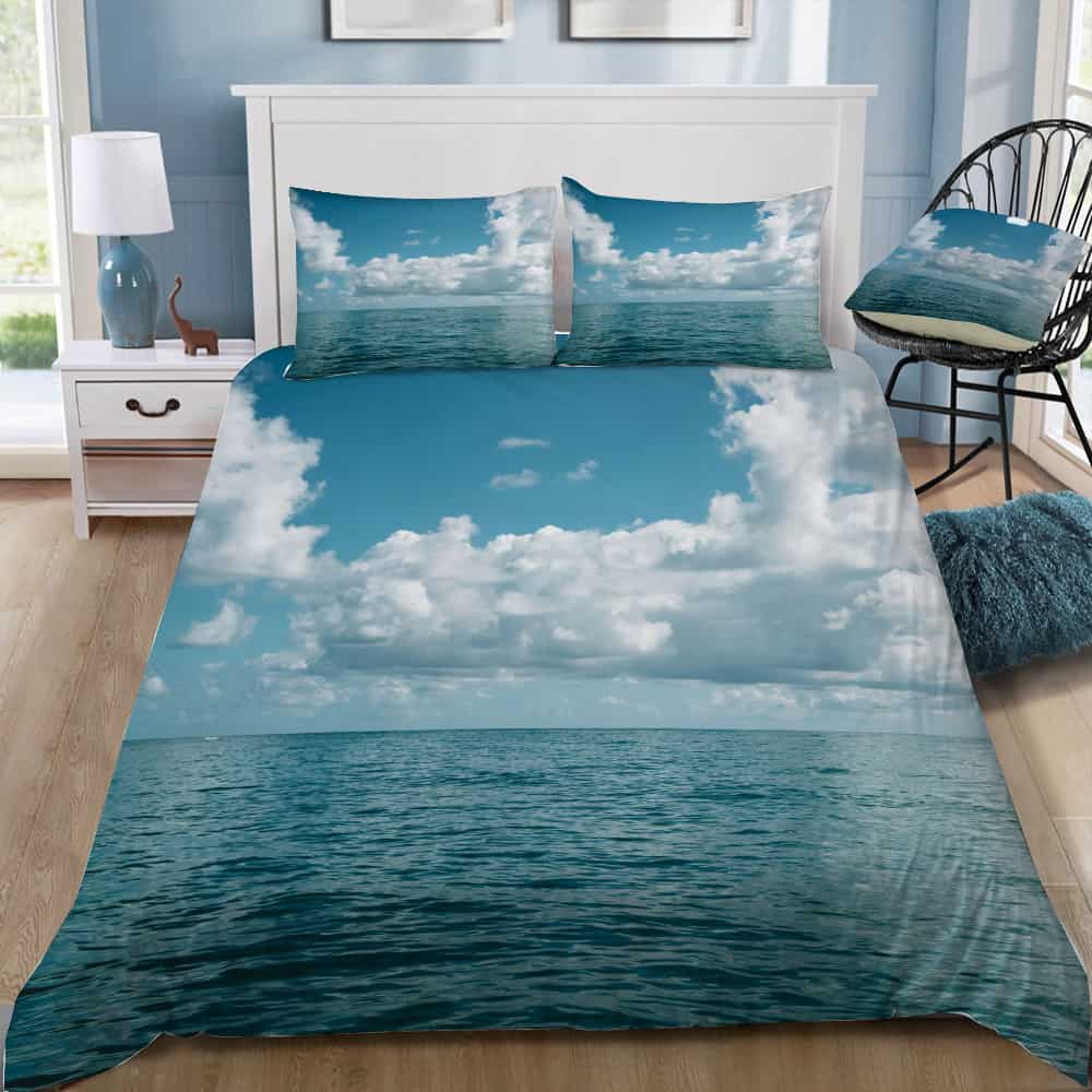 Hawaiian Ocean View Bedding Set (Duvet Cover & Pillow Shams)