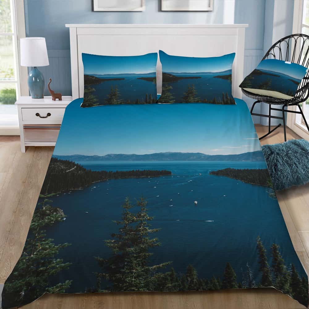 Lake Tahoe Vi Bedding Set (Duvet Cover & Pillow Shams)