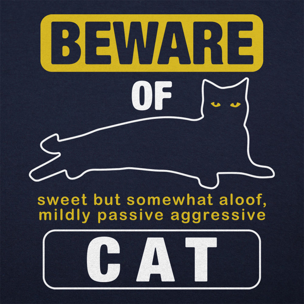 Beware Of Cat Warning Sign,