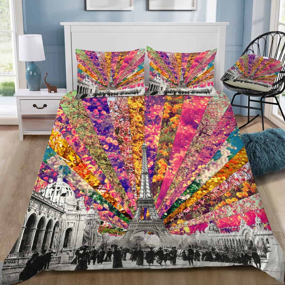 Vintage Paris Bedding Set (Duvet Cover & Pillow Shams)