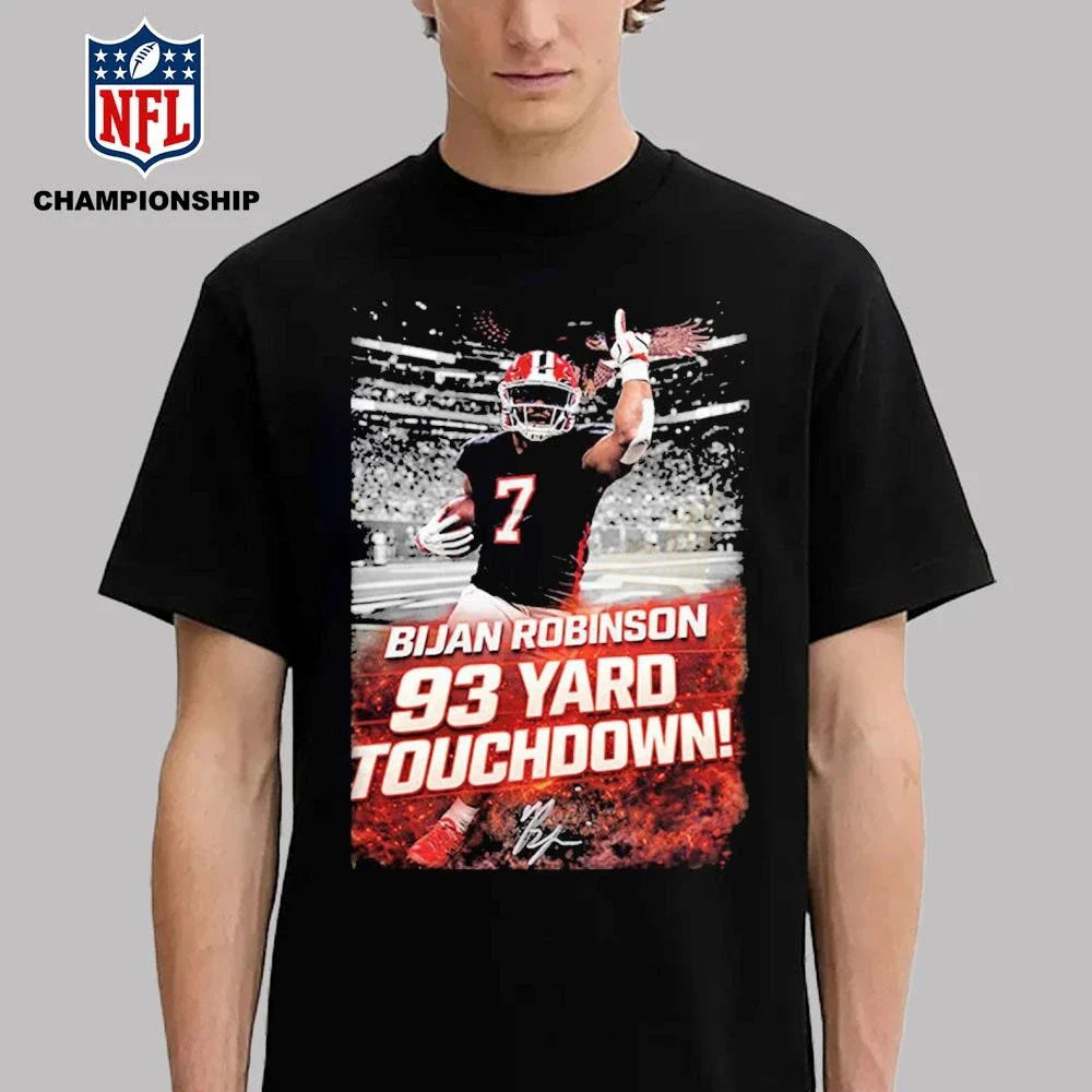 Bijan Robinson 93 Yard Touchdown Shirt