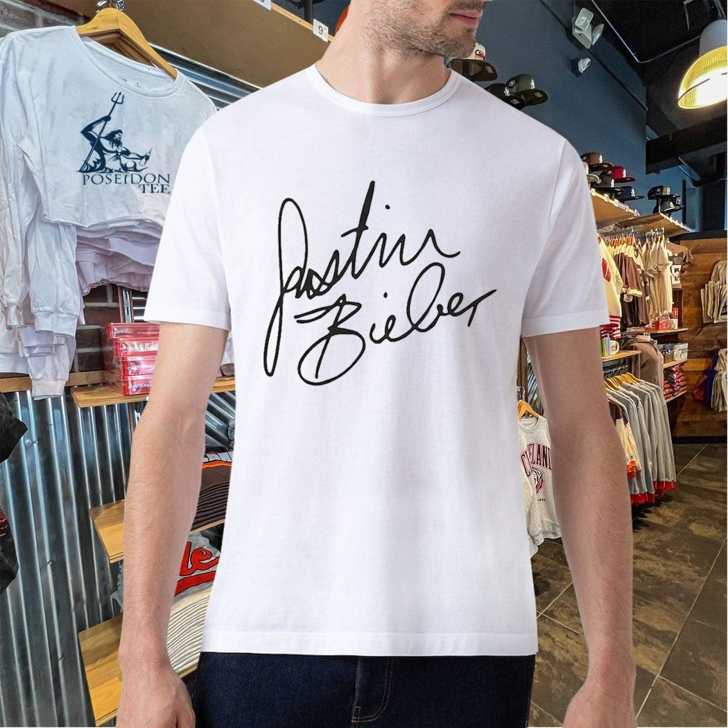 Billie Eilish Wearing Justin Bieber T-shirt