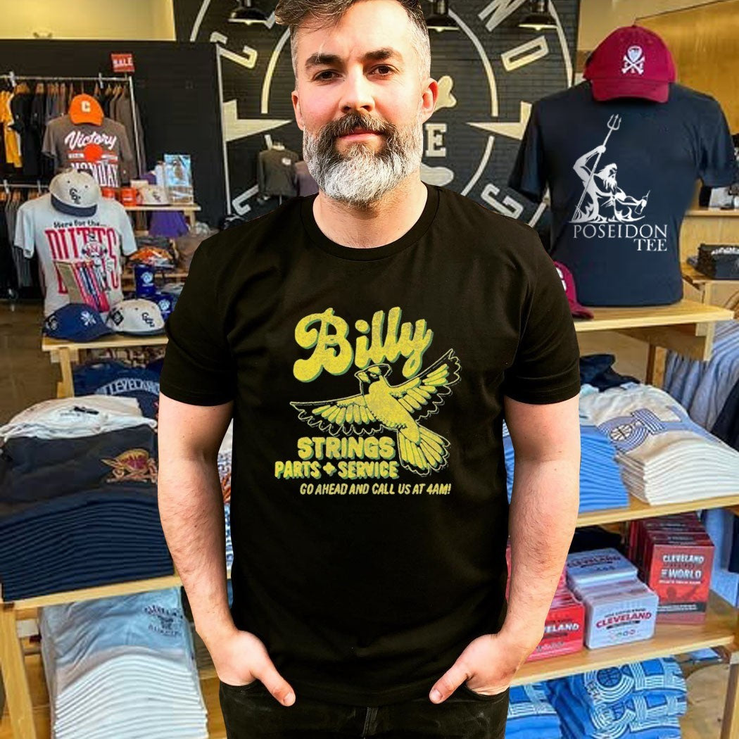 Billy Strings Parts Service Go Ahead And Call Us At 4am Band Garage T-shirt