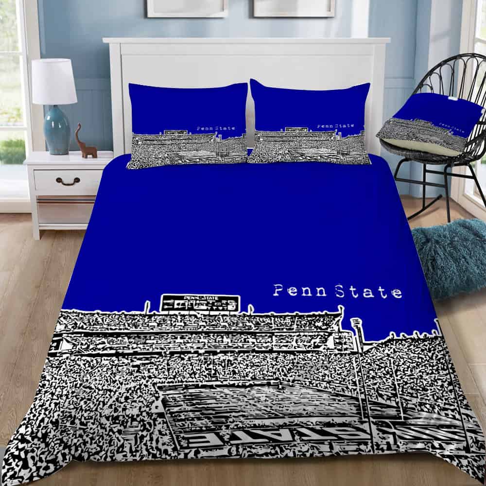 Penn State University Navy Bedding Set (Duvet Cover & Pillow Shams)