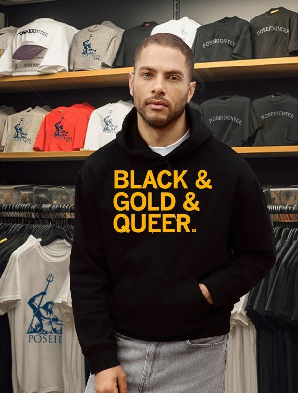 Black And Gold And Queer T-shirt