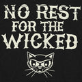 No Rest For The Wicked Sly Cat Design