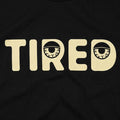 Tired with Sleepy Half Closed Eyes
