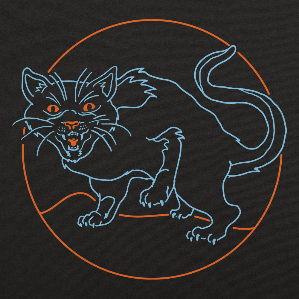 Black Cat Spooky Halloween Hissing Cat