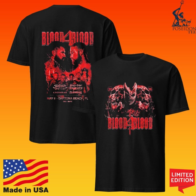 Blood4blood Event Merch In Daytona Beach Florida On May 6 2026 Faceoff T-shirt