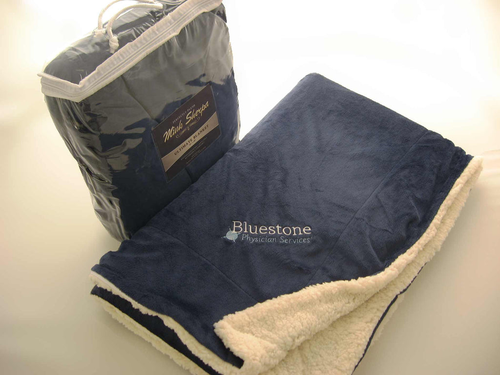 Oversize Sherpa Blanket <i>Embroidered</i>