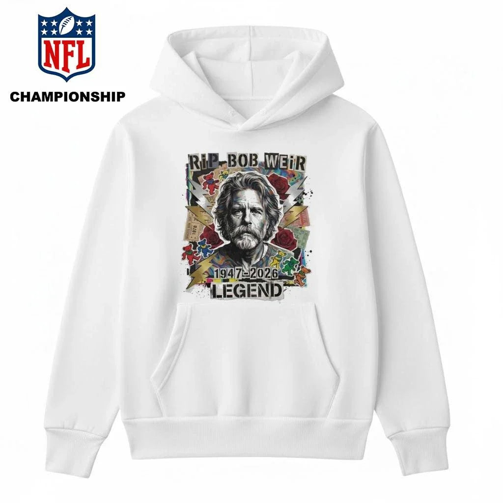 Bob Weir RIP Memorial Tribute Shirt 1947-2026 Grateful Dead Dancing Bears Roses Shirt