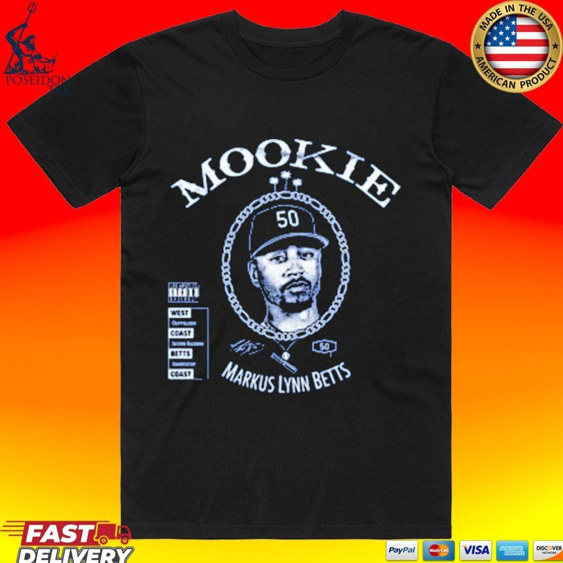 Bobby Miller Wearing Mookie Betts Markus Lynn Betts T-shirt