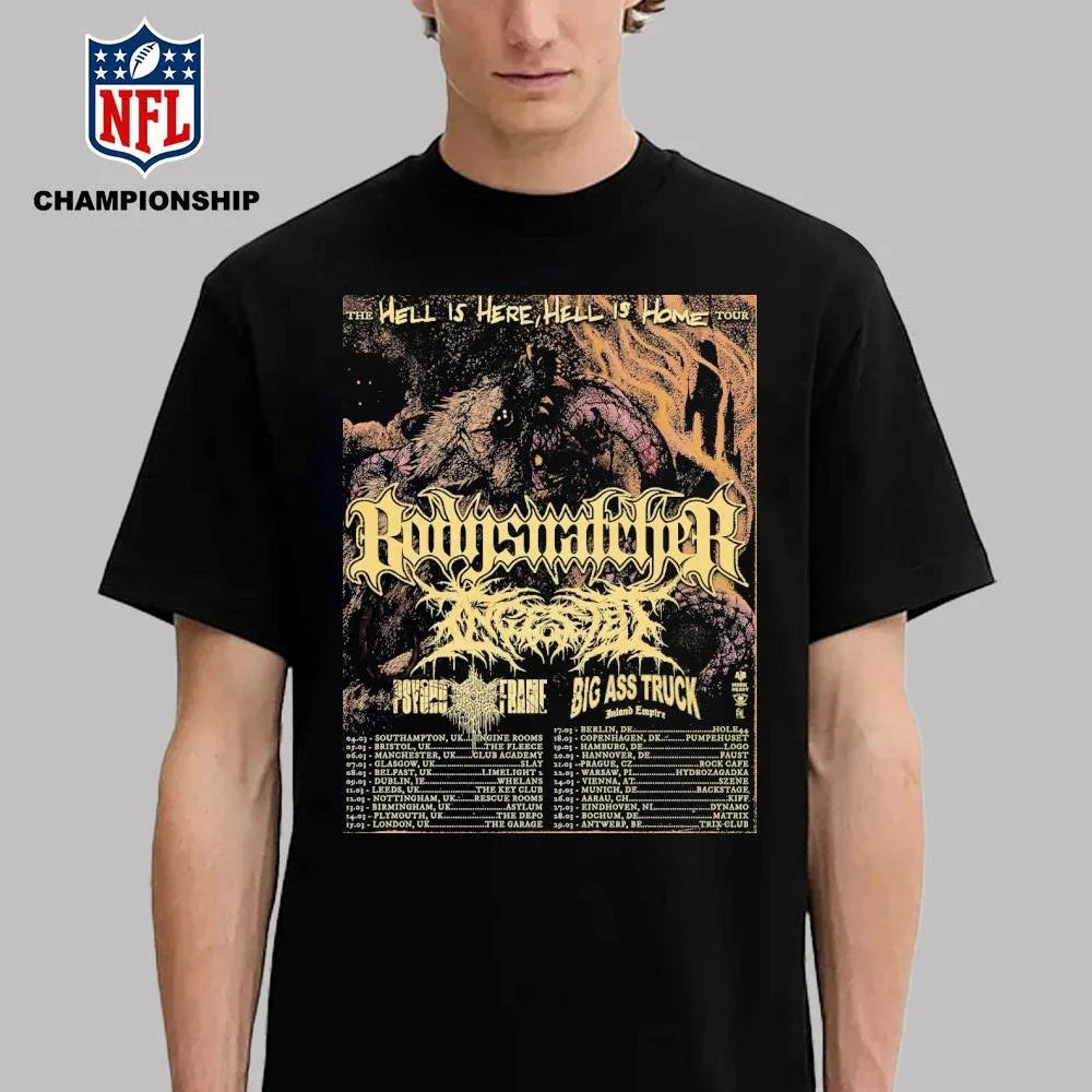 Bodysnatcher Tour The Hell Is Here, Hell Is Home 2026 Poster Shirt
