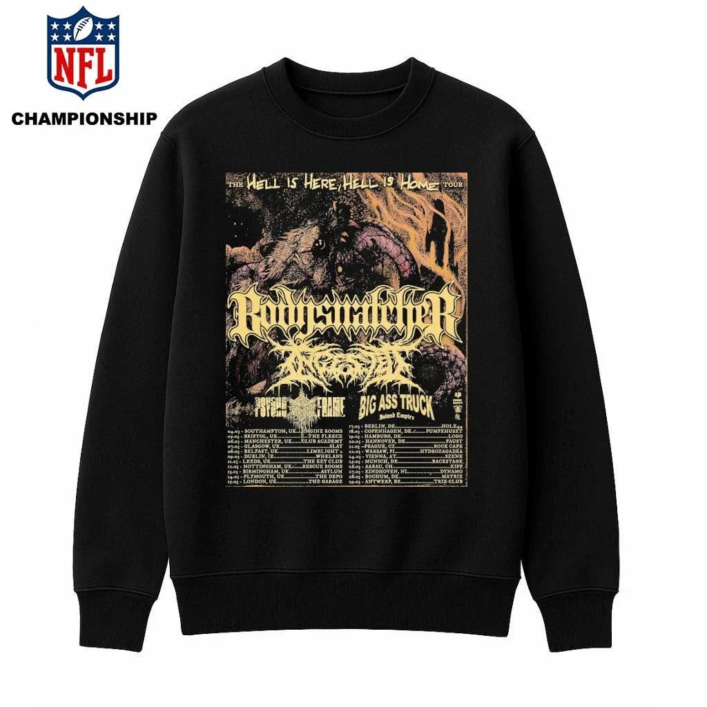 Bodysnatcher Tour The Hell Is Here, Hell Is Home 2026 Poster Shirt