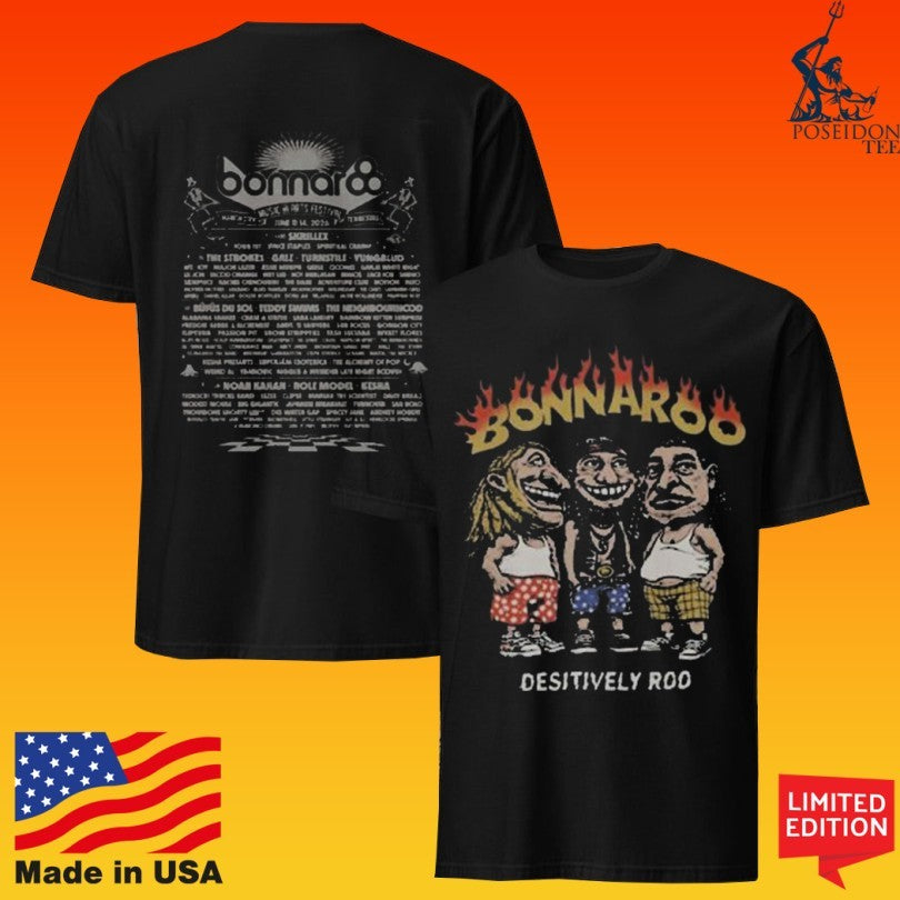 Bonnaroo Music & Arts Festival Bobblehead Lineup T-shirt
