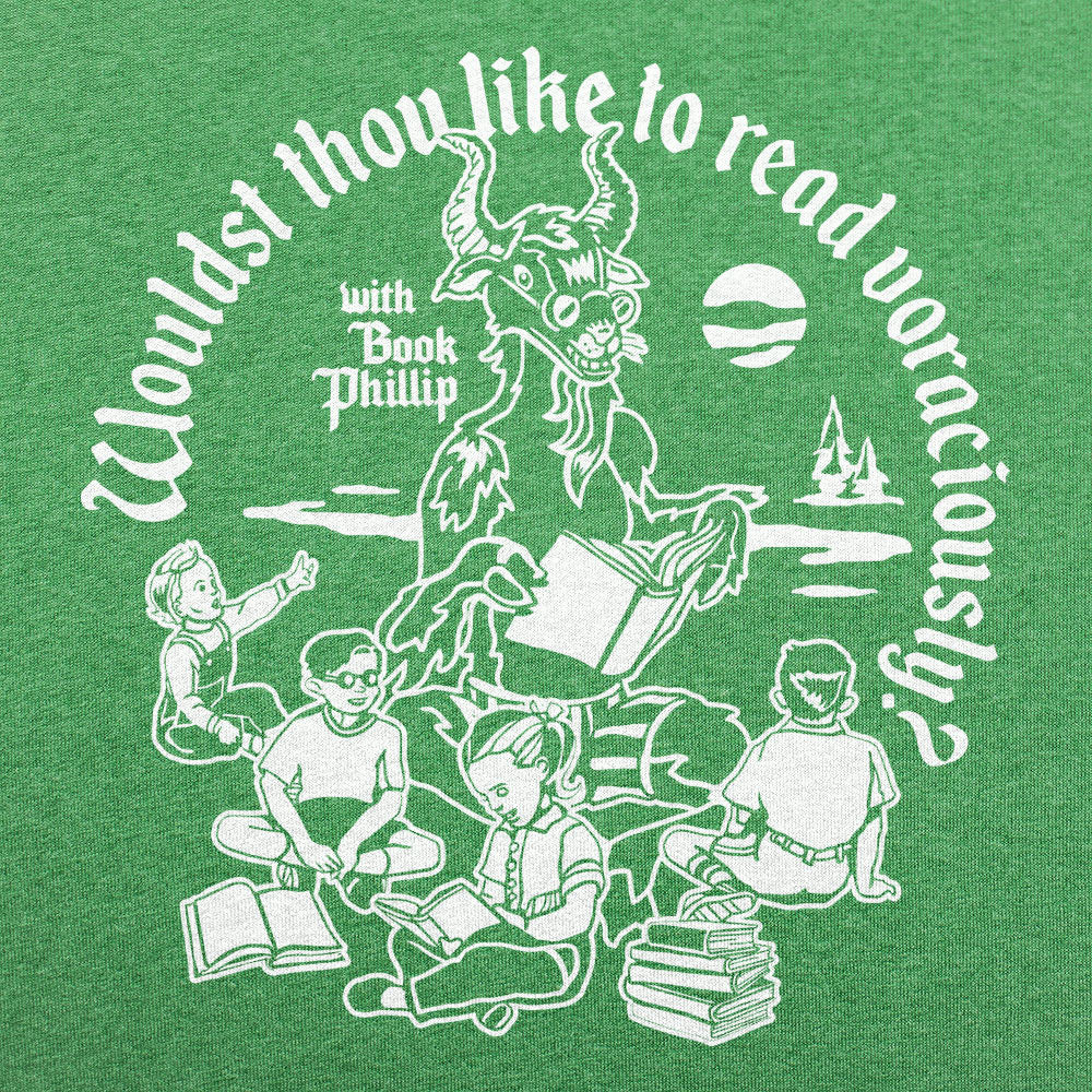 Book Phillip Horned Goat Reading Voraciously with Kids